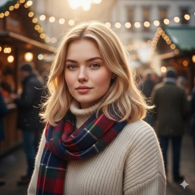 Golden Hour Glow at the Winter Market