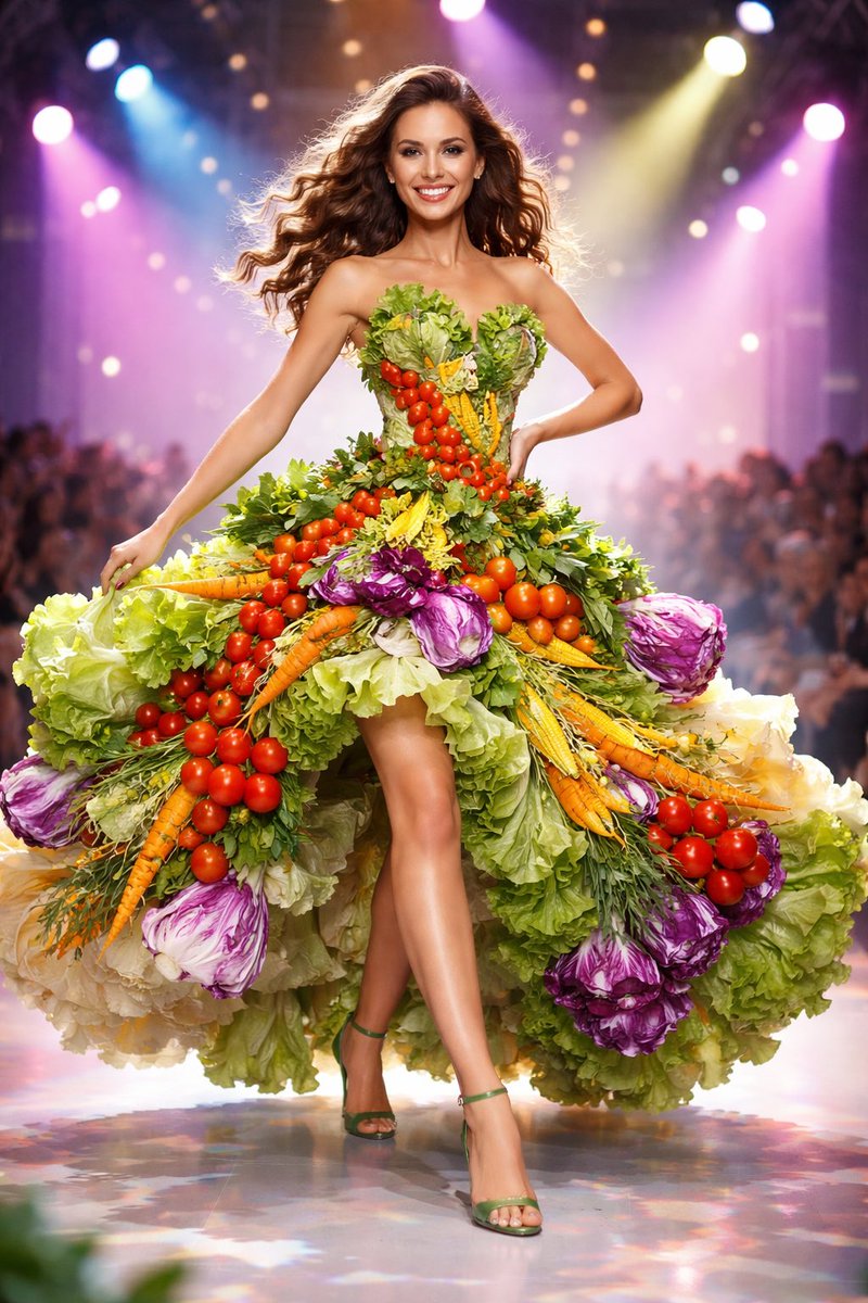Couture from the Garden: A Whimsical Runway Delight