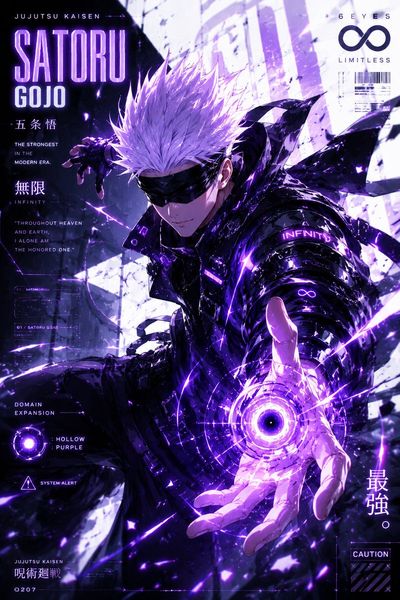 A confident hero stands tall against a cyberpunk cityscape backdrop.