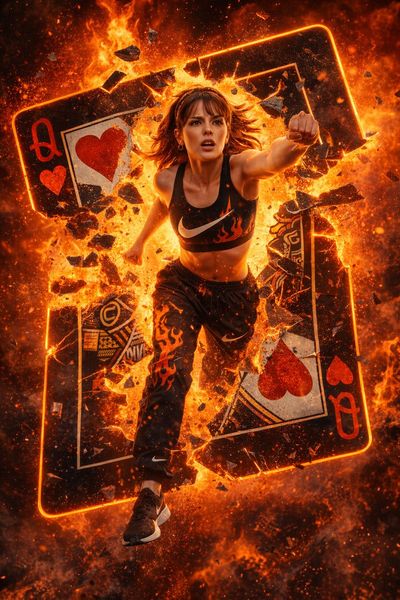 Queen of Hearts Shattered: A Fiery Sprint of Power