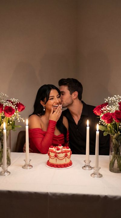 Candlelit Romance: A Perfect Dinner for Two