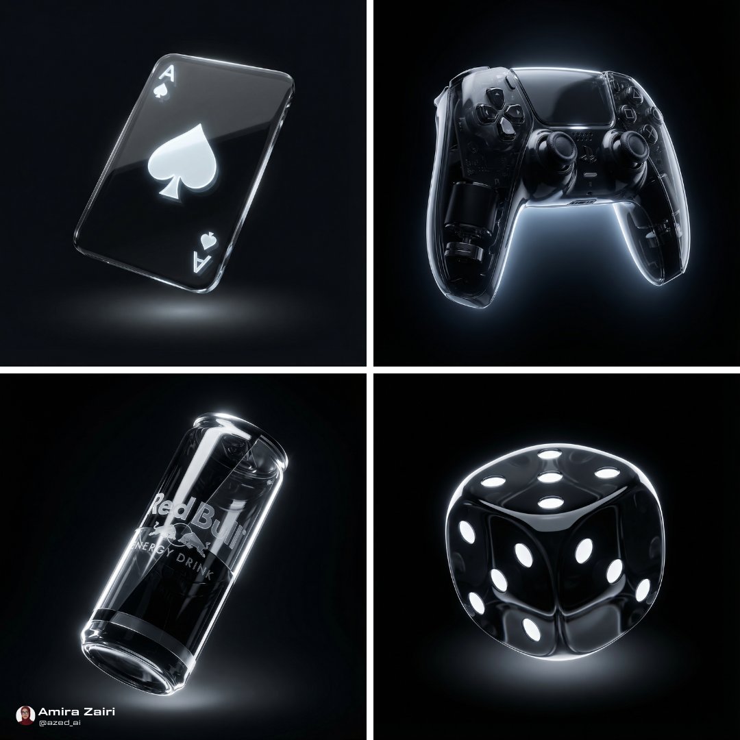 Futuristic Gloss: Black Objects Redefined