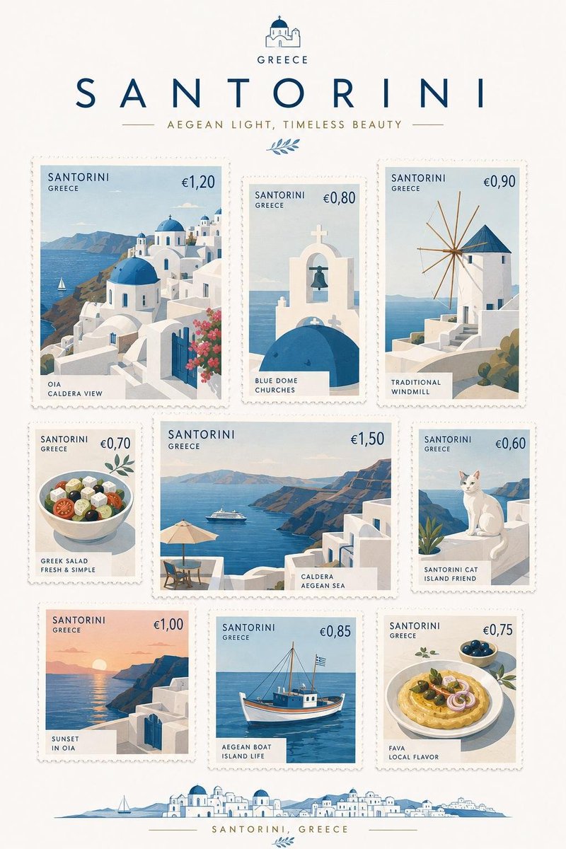 A minimalist stamp sheet celebrates Tokyo's landmarks and culture