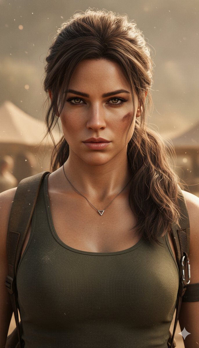Adventurous Aura: Lara Croft in Cinematic Detail