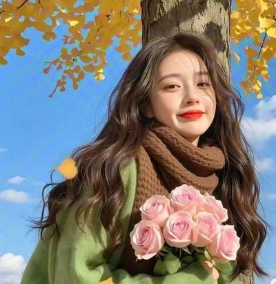 Spring fashion portrait of woman in mint sweater with pink roses