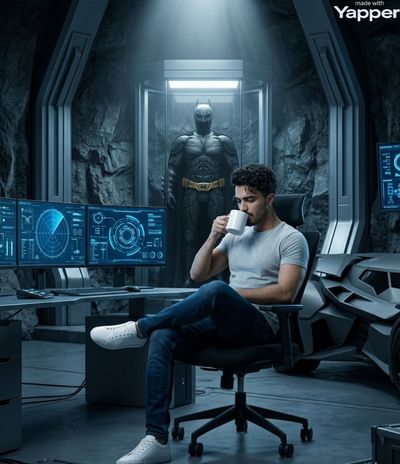 A Cinematic Shot in the Batcave: Hyper-Realistic Tech Lab Vibes