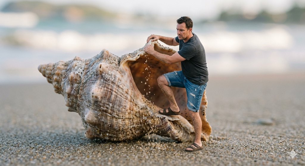 Emergence from the Spiral Shell: A Hyper-Realistic Macro Scene ...