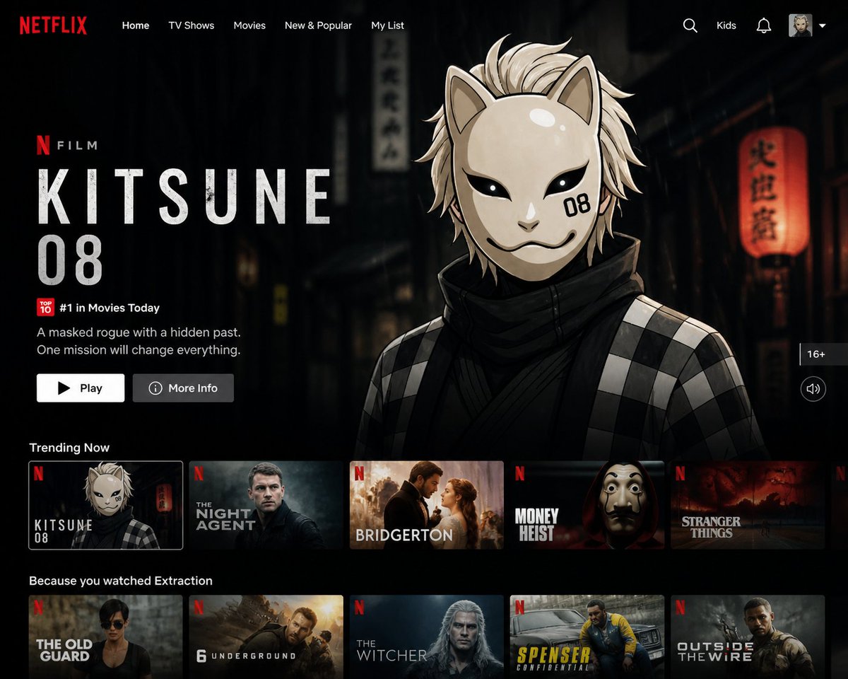 Custom Netflix Hero Film from Uploaded Image