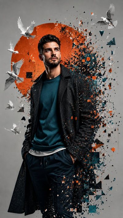 Deconstructed Fashion: A Modern Portrait of Confidence
