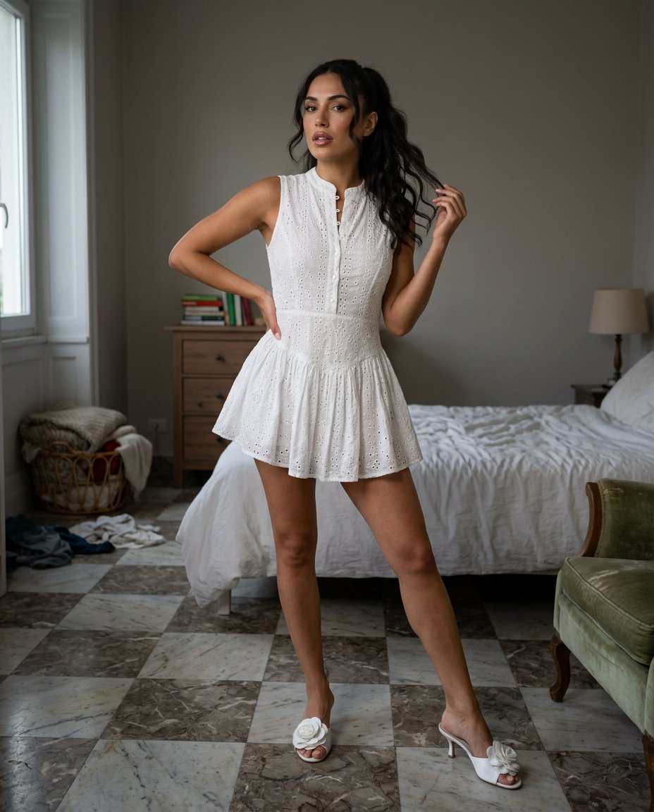 Chic Confidence in Evening Light