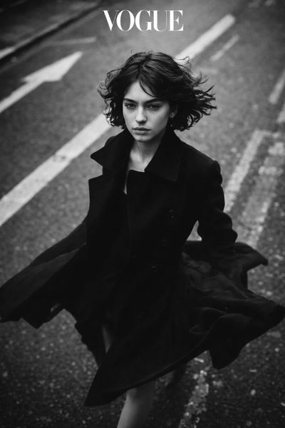 Chic Motion: A Black and White Fashion Moment