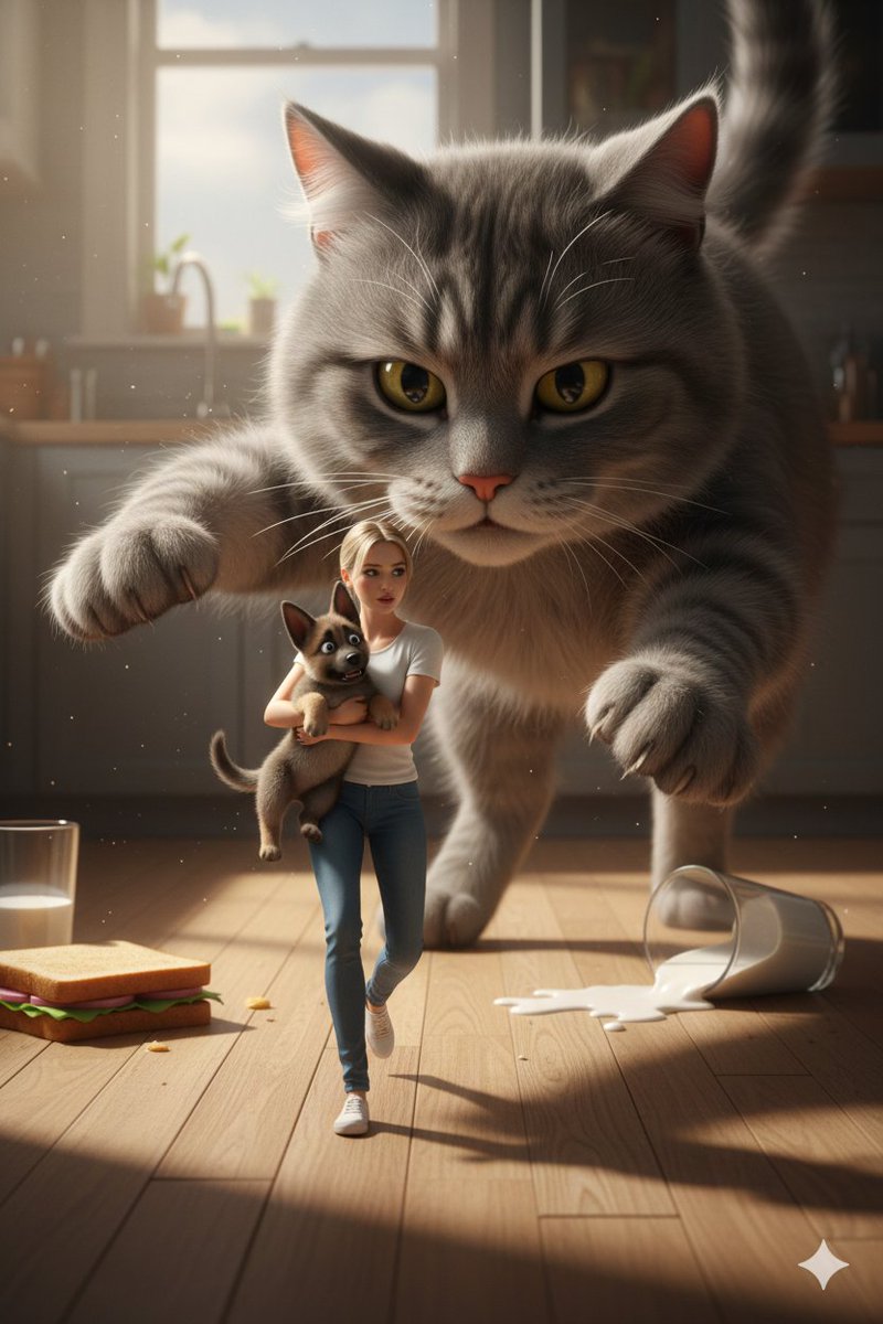 A Culinary Adventure with a Fluffy Giant