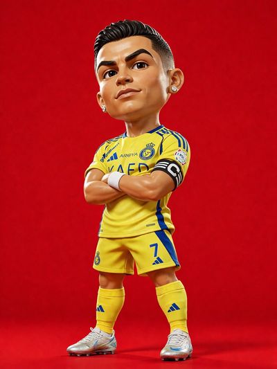 Chibi 3D Cristiano Ronaldo in Power Pose