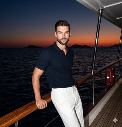 A Sunset-Captured Portrait on the Water