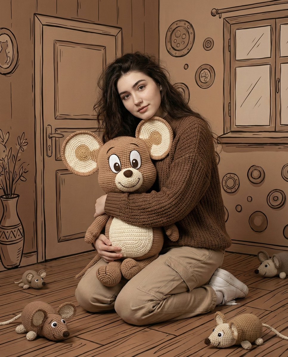 A Cozy Moment with Crochet and Comfort