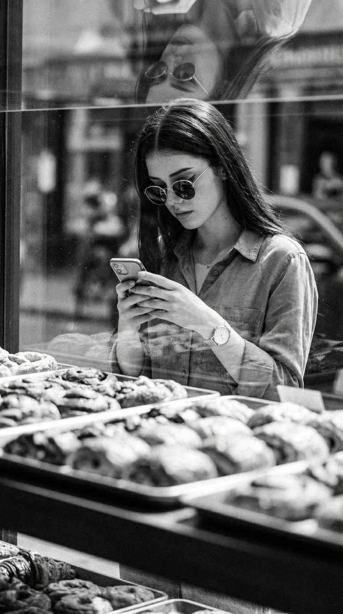 Urban Solitude: A Modern Moment in Monochrome