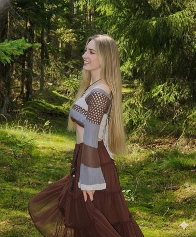Ethereal Boho Beauty in the Forest