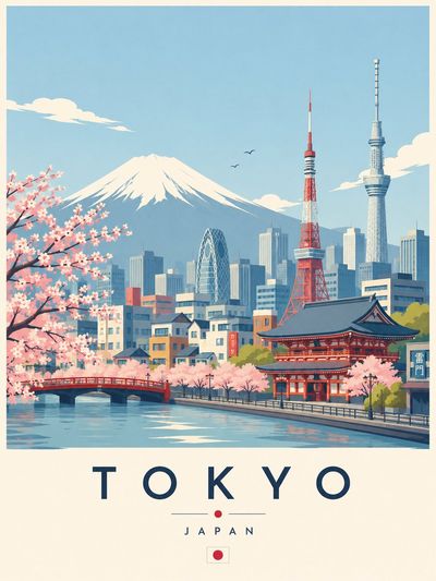 Scandinavian Serenity: A Minimalist Travel Poster
