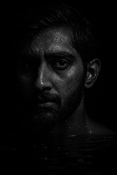 Cinematic Portrait: Shadow and Water