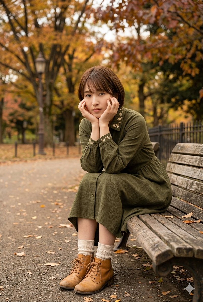 Contemplative Autumn Portrait in Soft Natural Light