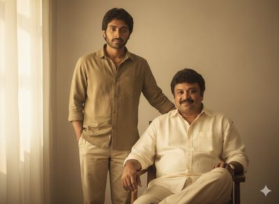 Father & Son: A Retro Cinematic Bond