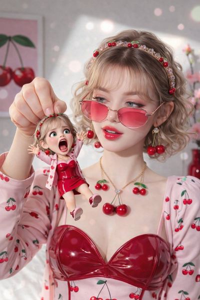 Cherry Blossom Dreams: A Surreal Fashion Portrait