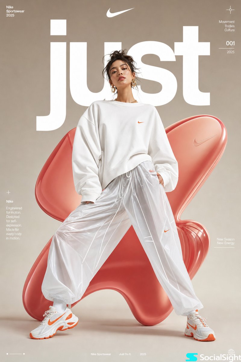 Futuristic Minimalist Sportswear Editorial