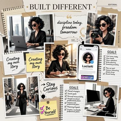 Crafting Identity: The ‘BUILT DIFFERENT’ Vision Board