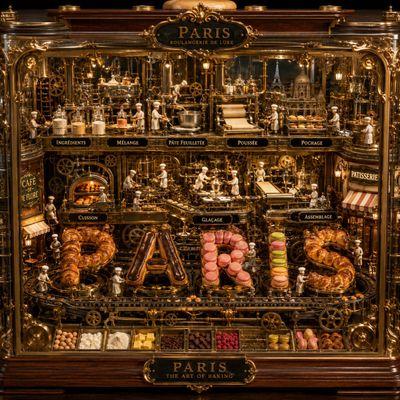 Parisian Pastries in Motion: A Mechanical Delight