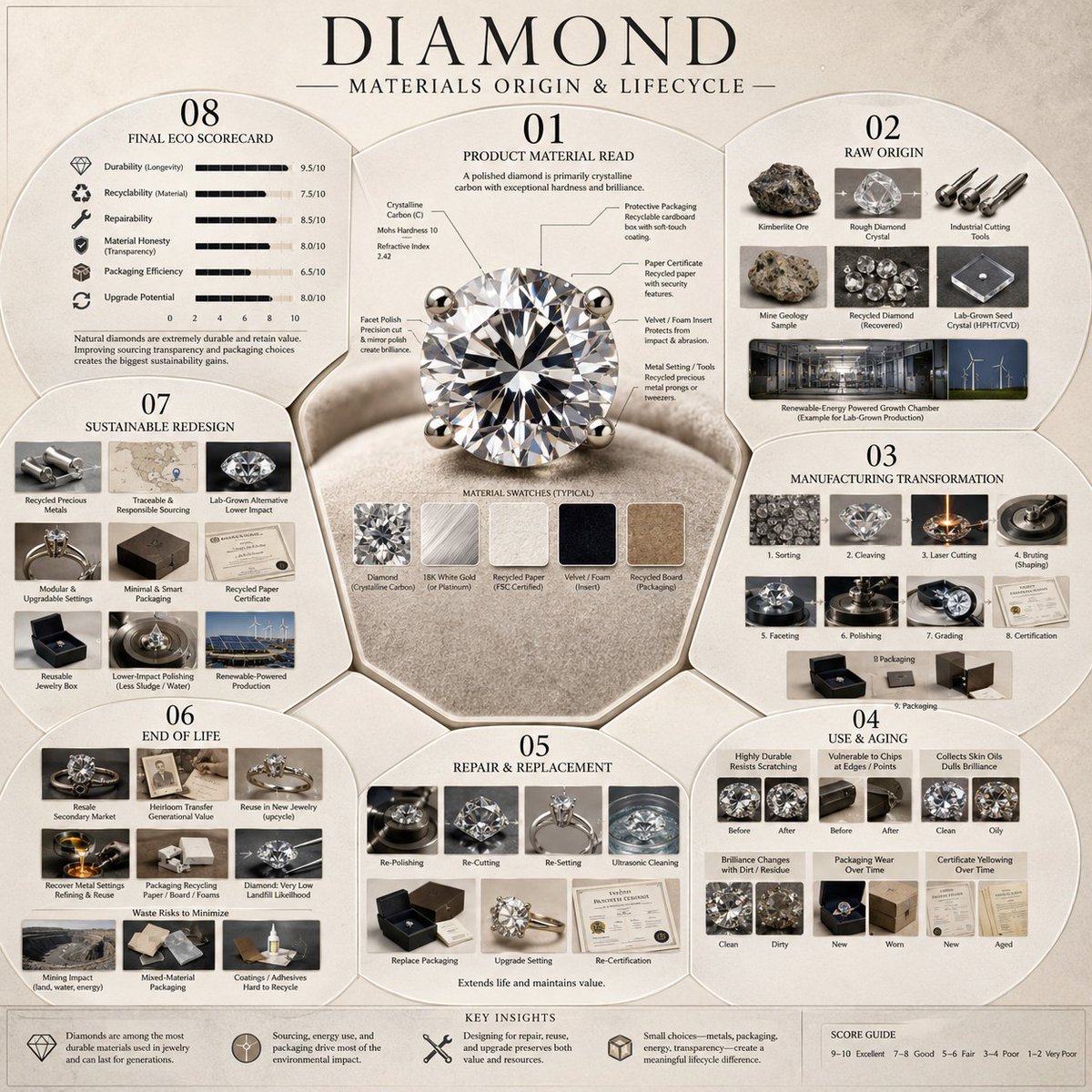 The Journey of Coffee and Diamonds: A Lifecycle Exploration