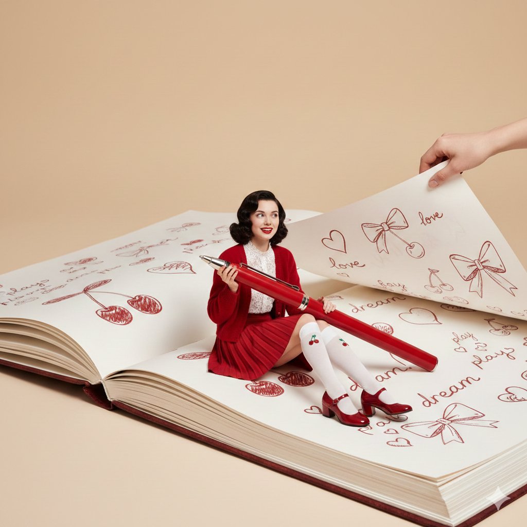 Retro Glam Meets Y2K: A Red Hot Vibe