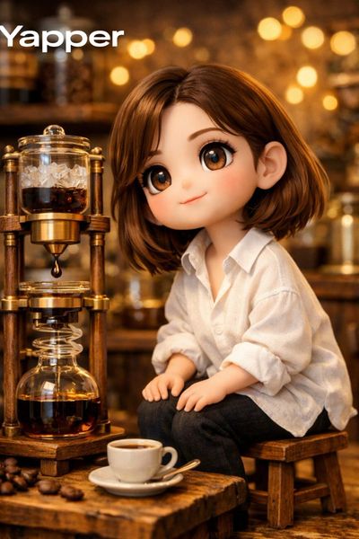 Whimsical Coffee Drop in Mini Diorama