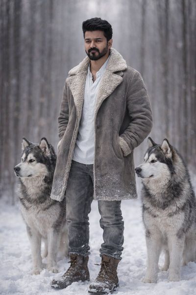 Winter's Guardians: A Portrait of Strength and Serenity