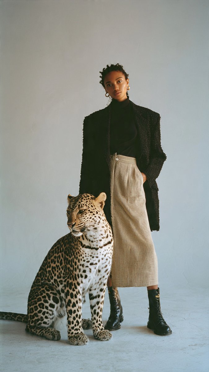 Elegance Meets Nature: A Vogue Fashion Encounter