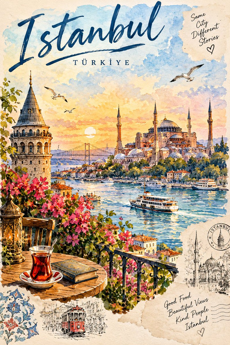 Sunlit Balcony Overlooks Istanbul's Bosphorus at Golden Sunset