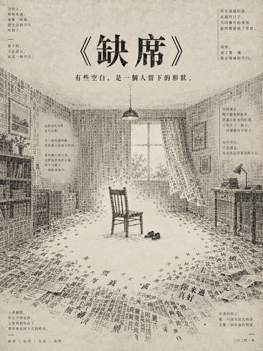 A vast landscape formed entirely from Chinese characters emerges