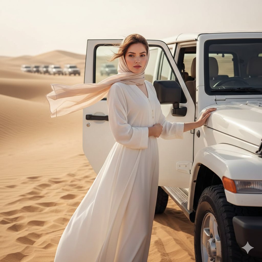 Elegant Confidence in the Desert: A Cinematic Portrait of Luxury