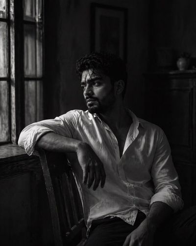 Silent Reflections: A Portrait of Contemplation