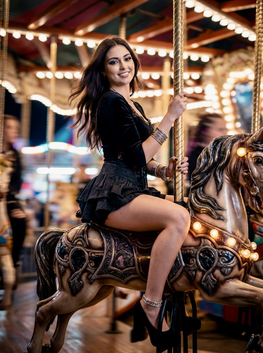 Gothic Elegance Meets Joyful Motion