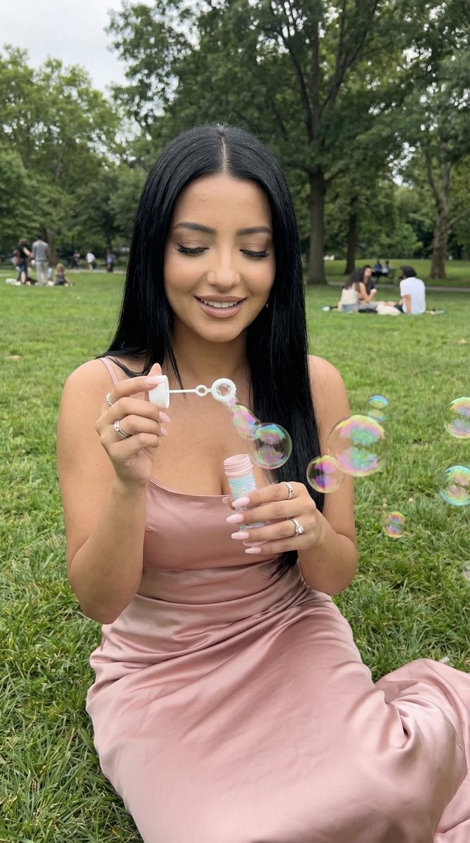 Whimsical Moments in a Park of Bubbles