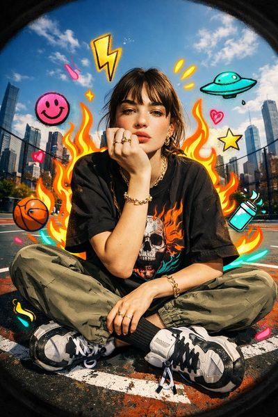 Urban Vibes: A Fusion of Style and Street Art