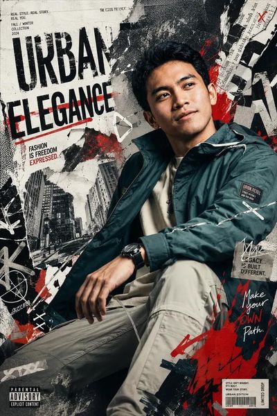 Urban Elegance: The Art of Fashion Collage