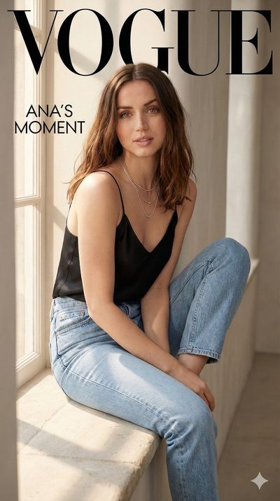 Ana de Armas: Effortless Elegance in a Cinematic Portrait
