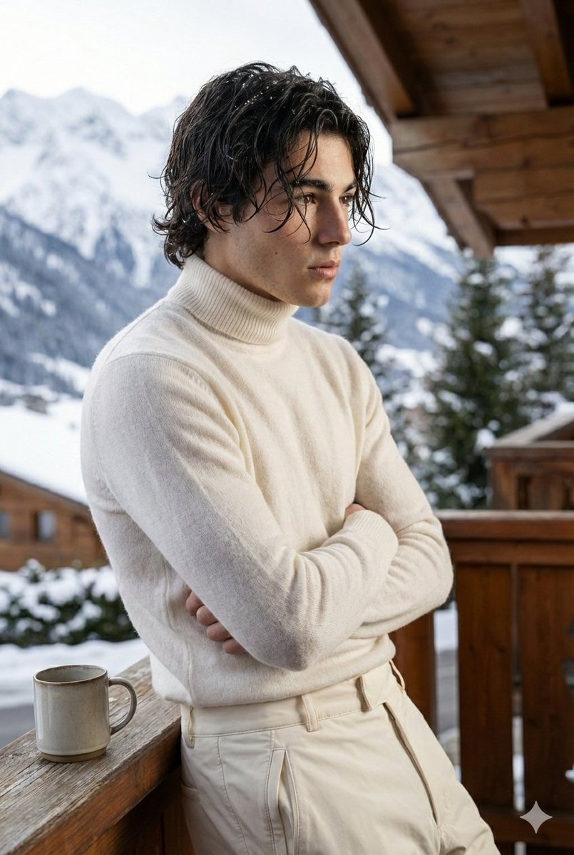 Chic Winter Elegance in 8K Detail