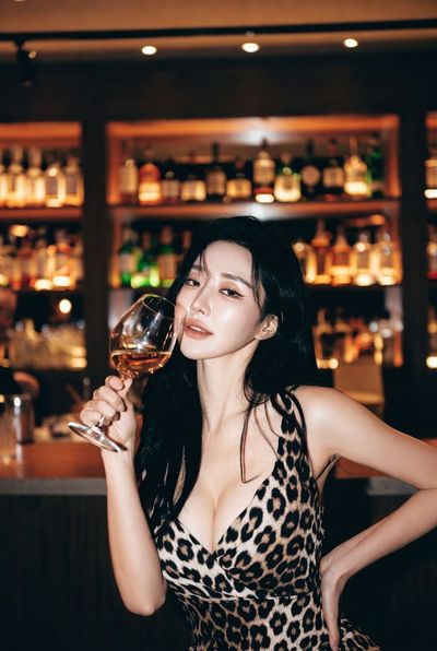 Quiet Contemplation in a Dim Whiskey Bar