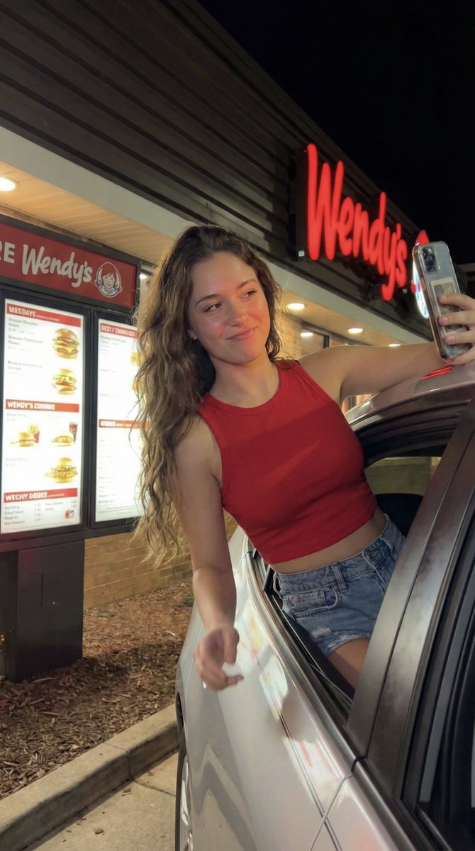 Late Night Wendy's Vibes: A Hungry Selfie
