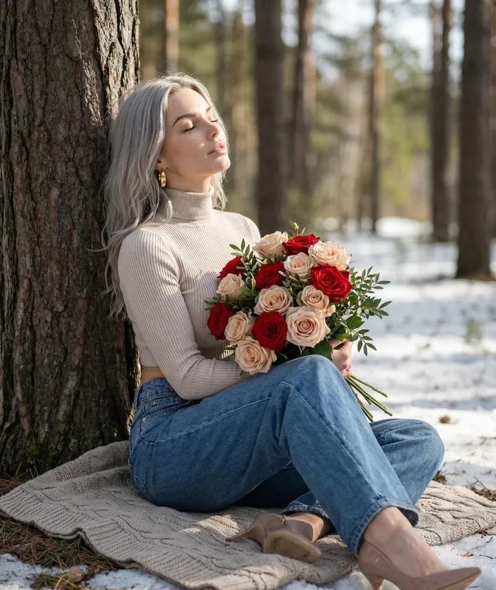Sunlit Serenity: A Cinematic Winter Moment