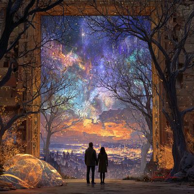 A Glimpse Beyond: The Enchanted Cityscape