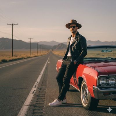 Desert Dreams: A Retro Road Trip Vibe