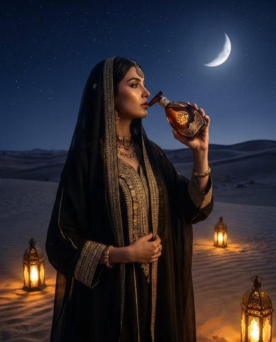 A Desert Muse in Timeless Luxury